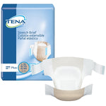 Unisex Adult Incontinence Brief TENA® Stretch™ Plus 2X-Large Disposable Moderate Absorbency