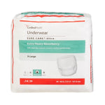 Unisex Adult Absorbent Underwear Sure Care™ Ultra Pull On with Tear Away Seams X-Large Disposable Heavy Absorbency