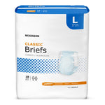 Unisex Adult Incontinence Brief McKesson Classic X-Large Disposable Light Absorbency