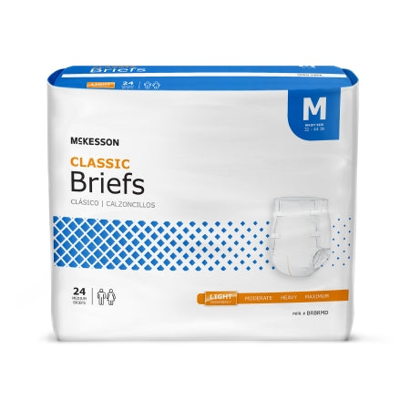 Unisex Adult Incontinence Brief McKesson Classic X-Large Disposable Light Absorbency