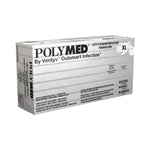 Exam Glove Polymed® Medium NonSterile Latex Standard Cuff Length Fully Textured Ivory Not Rated
