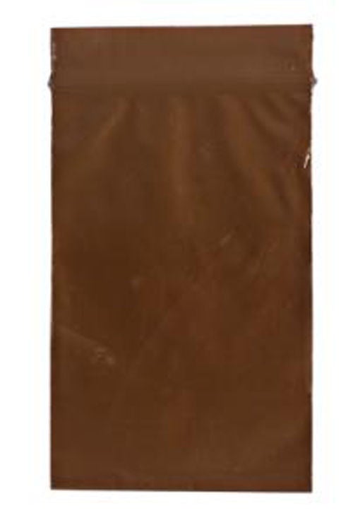 Reclosable UV Protection Bag 2 X 3 Inch Plastic Amber Zipper Closure