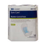 Sure Care™ Bladder Control Pads, Heavy Absorbency, 4 x 12.5 Inch
