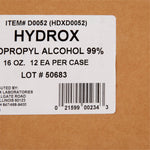 Hydrox 99% Isopropyl Alcohol for Technical Use, 16-ounce bottle