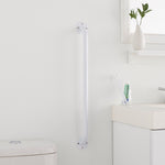 McKesson Wall Grab Bar, White Steel, 24-Inch Length