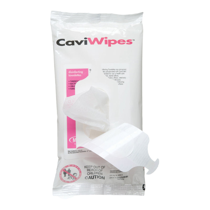 Metrex CaviWipes Surface Disinfectant Alcohol-Based Wipes, 7 x 9 Inch
