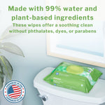McKesson Flushable* Wet Wipes XL - Unscented, 96 Wet Wipes per Pack