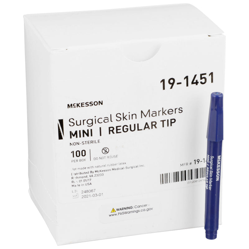 McKesson Skin Marker, Prep-Resistant Gentian Violet Ink, Regular Tip, Mini Size