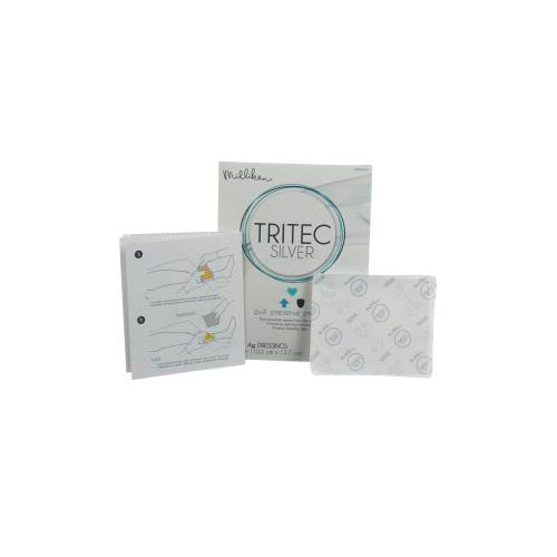 Silver Dressing Tritec™ Silver 4 X 5 Inch Rectangle Sterile