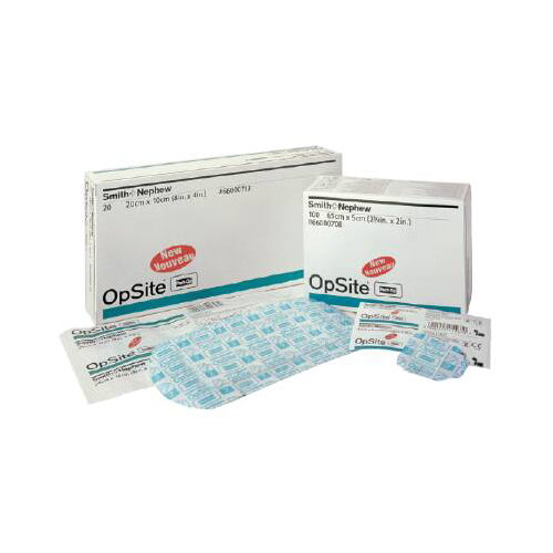 Transparent Film Dressing with Pad OpSite Post Op 2 X 2-1/2 Inch 3 Tab Delivery Rectangle Sterile