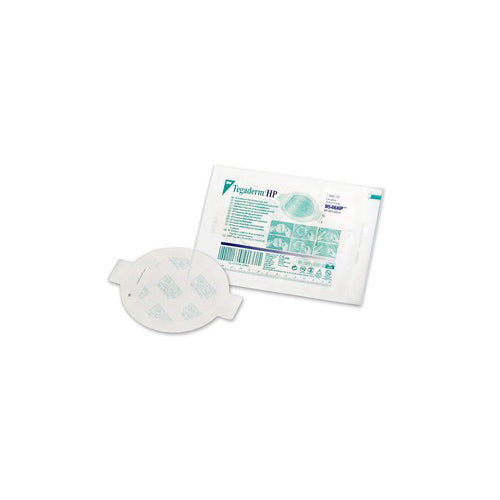Transparent Film Dressing 3M™ Tegaderm™ HP 4 X 4-1/2 Inch Frame Style Delivery Oval Sterile