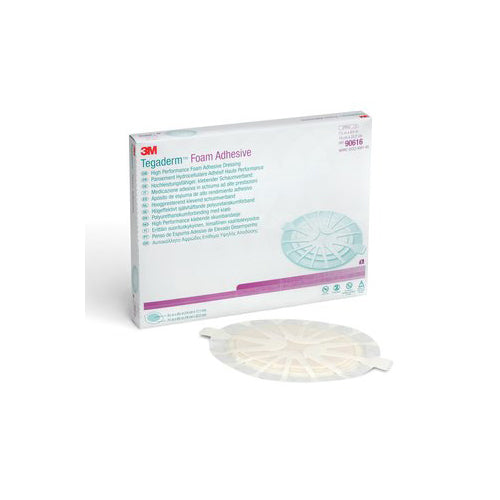 Foam Dressing 3M™ Tegaderm™ High Performance 7-1/2 X 8-3/4 Inch With Border Film Backing Acrylic Adhesive Oval Sterile