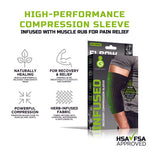 Green Drop™ Infused Compression Sleeve Elbow Support, Small/Medium