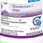 Ecolab Disinfectant 1 Surface Disinfectant Cleaner, 220 Wipes