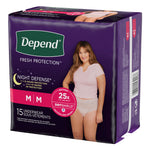 Depend® Night Defense® Women's Absorbent Underwear, Medium