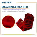 McKesson Slipper Socks, Double Tread, Extra Large, Red