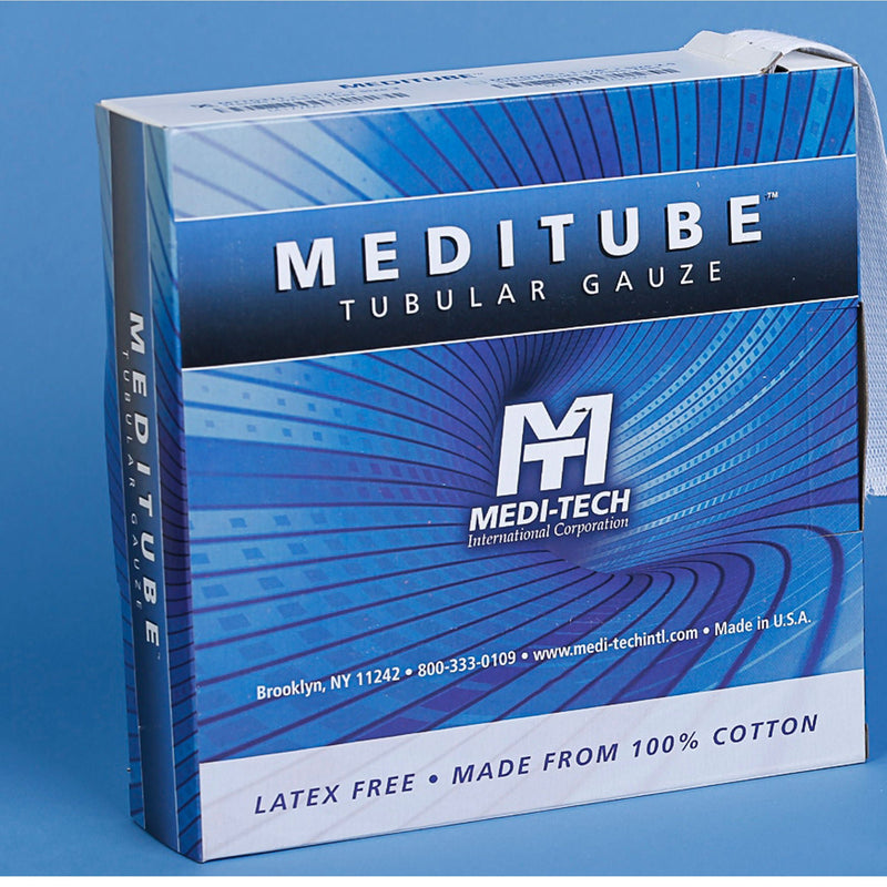 Tubular Retainer Dressing Meditube™ White Cotton Size 1 5/8 Inch X 50 Yard Small Finger / Toe NonSterile