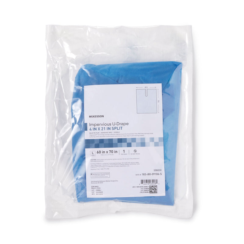 McKesson Sterile Impervious Orthopedic U-Drape, 60 x 70 Inch