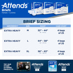Attends® Extra Heavy Absorbency Briefs, Large