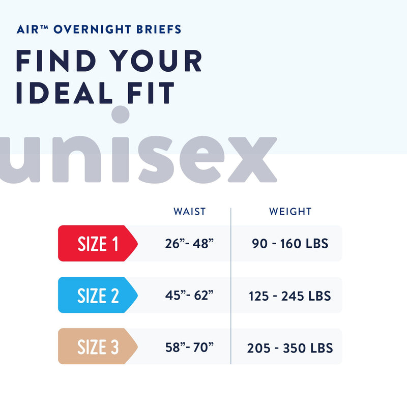 Prevail Air™ Overnight Briefs Overnight Absorbency, Size 2