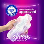 Always® Radiant Overnight Pads, Size 4