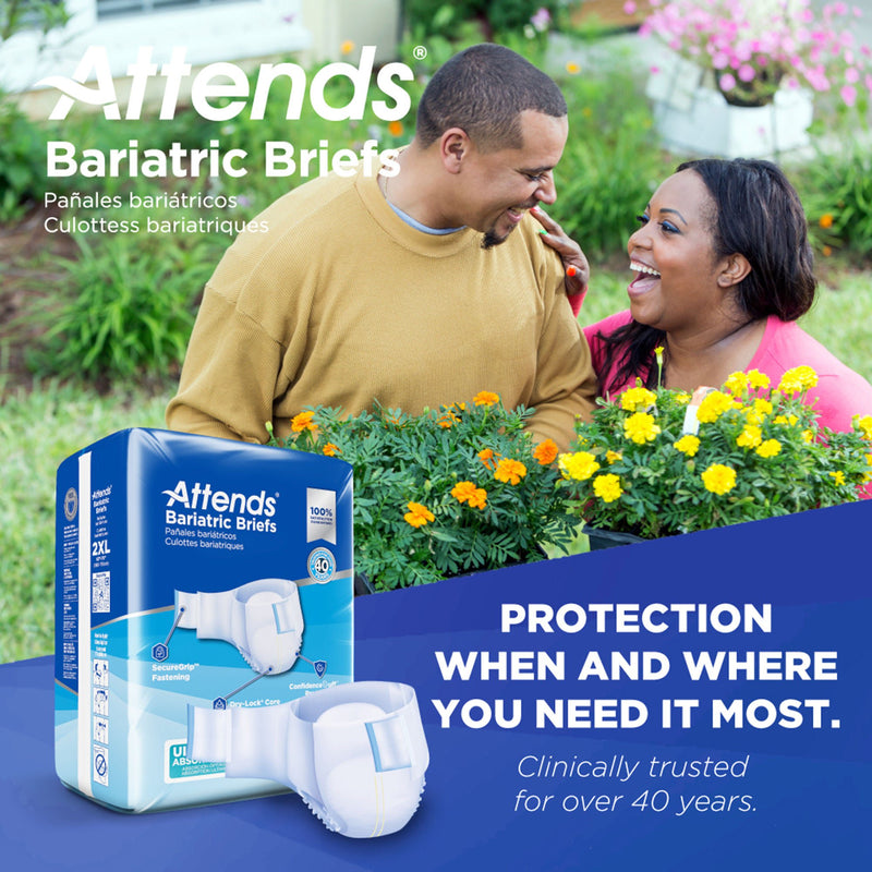 Attends® Bariatric Briefs, 2X-Large