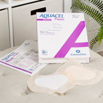 Aquacel® Silicone Adhesive with Border Silicone Foam Dressing, 7 x 8 Inch