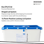 McKesson Prevent® Pharmaceutical Waste Container, 8 Gal., 13.5 x 17.3 x 13 inch