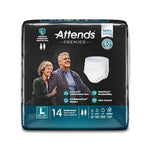 Attends® Premier Underwear, Heavy Absorbency, Large, 44 to 58 Inch Waist/Hip