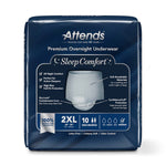Attends® Sleep Comfort Premium Overnight Underwear, 2X-Large, 68 – 80 Inches