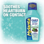 Mylanta Coat & Cool Antacid + Anti-Gas Liquid, Chocolate Mint Flavor