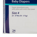 Curity Unisex Baby Diapers, Heavy Absorbency, Size 4, Large