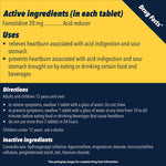 Pepcid® AC Famotidine 20 mg Acid Reducer Tablets Maximum Strength