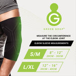 Green Drop Compression Elbow & Calf Sleeve Large/ X-Large