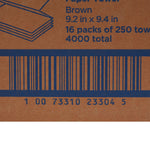 Pacific Blue Basic™ Paper Towel, 250 per Pack, 16 Packs per Case