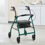 McKesson Folding Aluminum Four-Wheel Rollator, Green