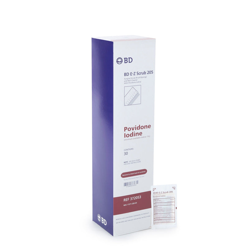 E-Z Scrub™ Povidone Iodine Impregnated Brush, Brown