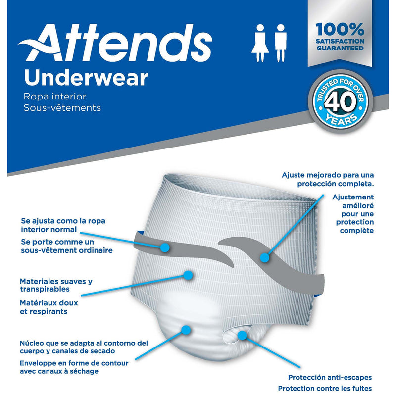 Attends® Care Heavy Absorbent Underwear, Regular