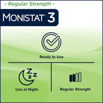 Monistat® 3-Day Treatment Vaginal Antifungal Prefilled Cream Applicators