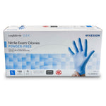 McKesson Confiderm® 2.8C Nitrile Exam Gloves, Large, Ocean Blue