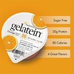 Gelatein® 20 Orange High Protein Gelatin, 4-ounce cup