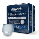 Attends® Sleep Comfort Premium Overnight Underwear, Extra Large, 58 – 68 Inches