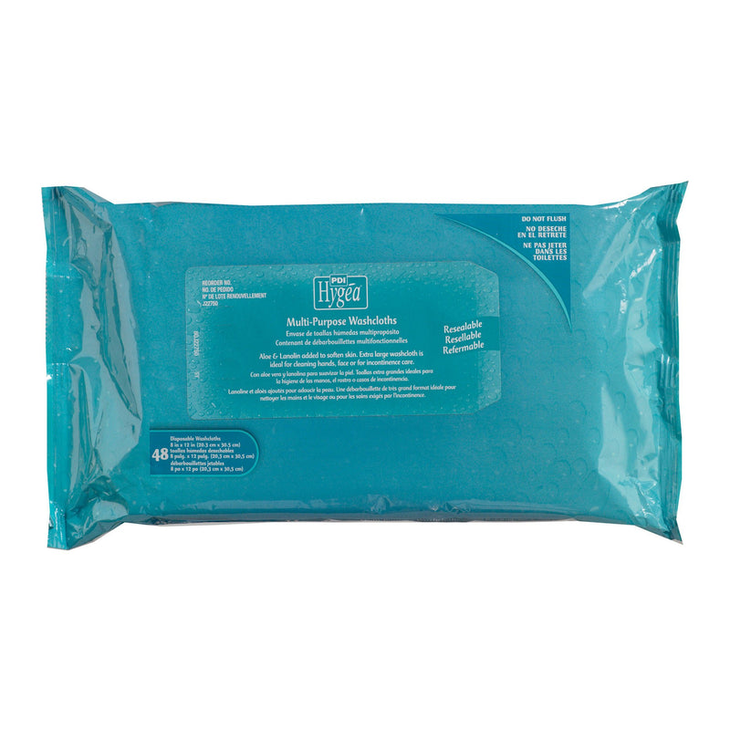Hygea® Scented Multi-Purpose Personal Cleansing Wipe, 8 x 12 Inch