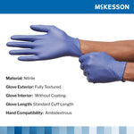 McKesson Confiderm® LDC Exam Glove, Extra Large, Blue