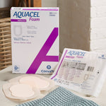 Aquacel® Silicone Adhesive with Border Silicone Foam Dressing, 5½ x 8 Inch