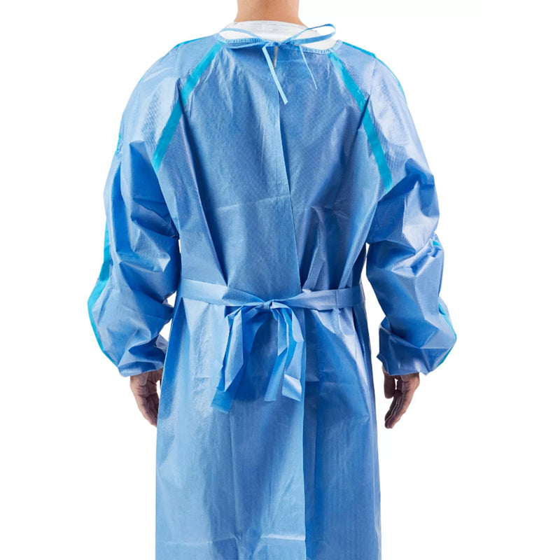 Chemotherapy Procedure Gown Cardinal Health™ One Size Fits Most Blue NonSterile AAMI Level 4 Disposable