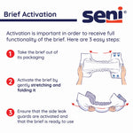 Seni® Classic Plus Moderate to Heavy Absorbency Incontinence Brief, Extra Large