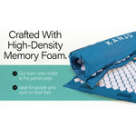 Kanjo Acupressure Memory Foam Foot Mat, Teal