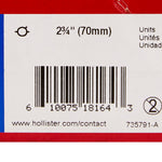New Image™ 18164 Two-Piece Transparent Ostomy Pouch, Pre-cut to Fit 70 mm, Blue