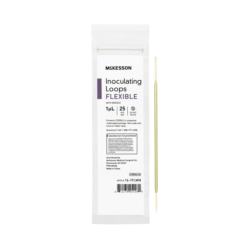 McKesson Inoculating Loop with Needle, 1 µL, 20-Centimeter Length